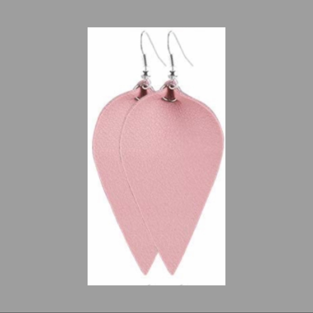 FAUX LEATHER EARRINGS